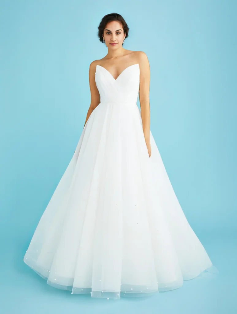 Dove wedding gown by Lea Ann Belter Bridal in Size 10 full front view of dress
