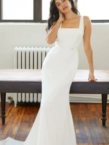 Lucia bridal gown by Lea Ann Belter Size 14 full front view