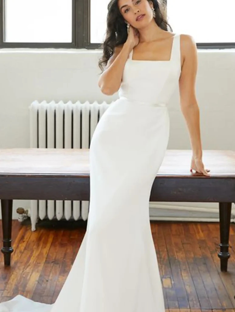 Lucia bridal gown by Lea Ann Belter Size 14 full front view