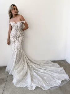 Neroli bridal gown designed by la premiere front view