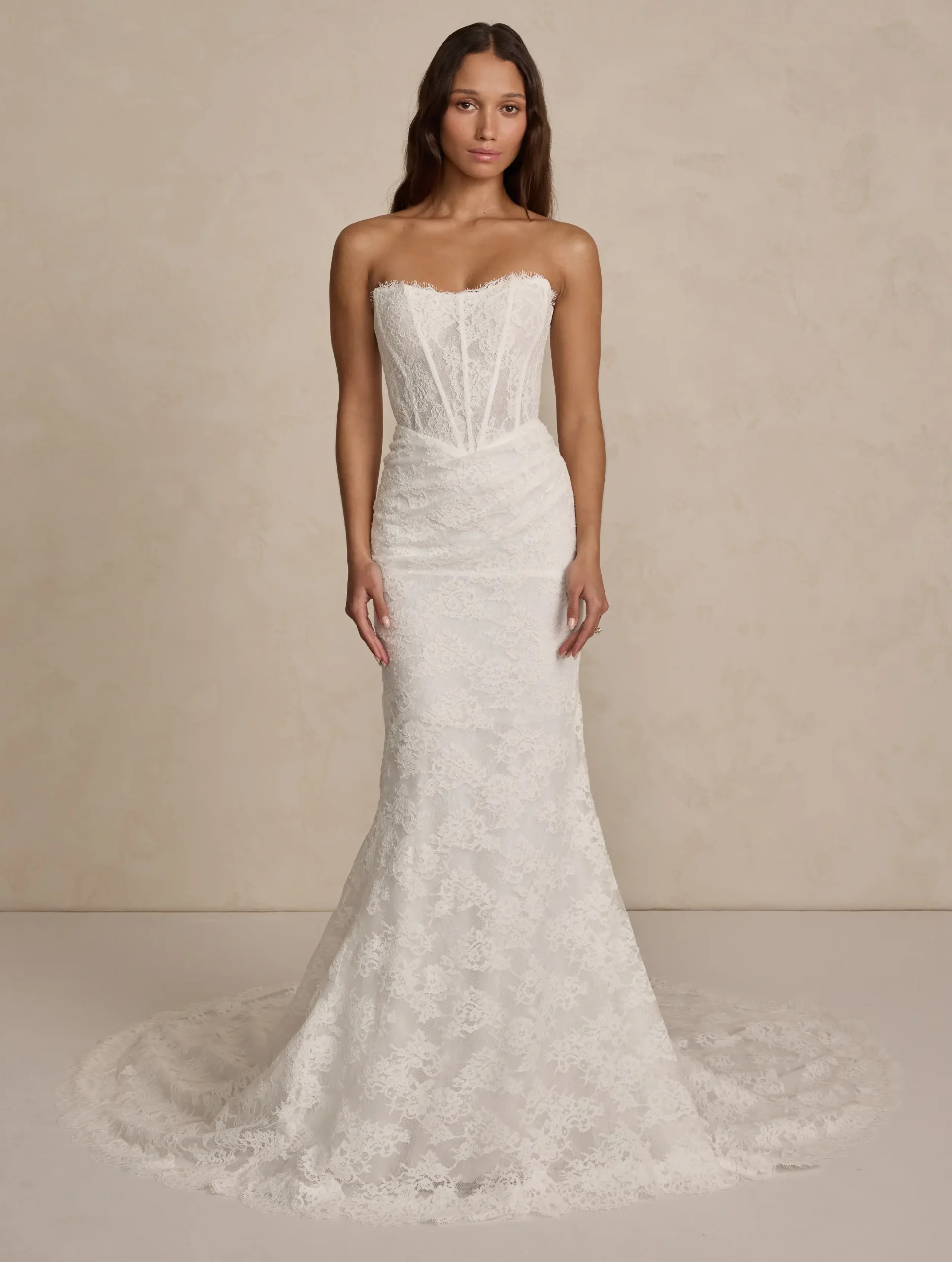 Romy wedding gown by MWL Bride full front view