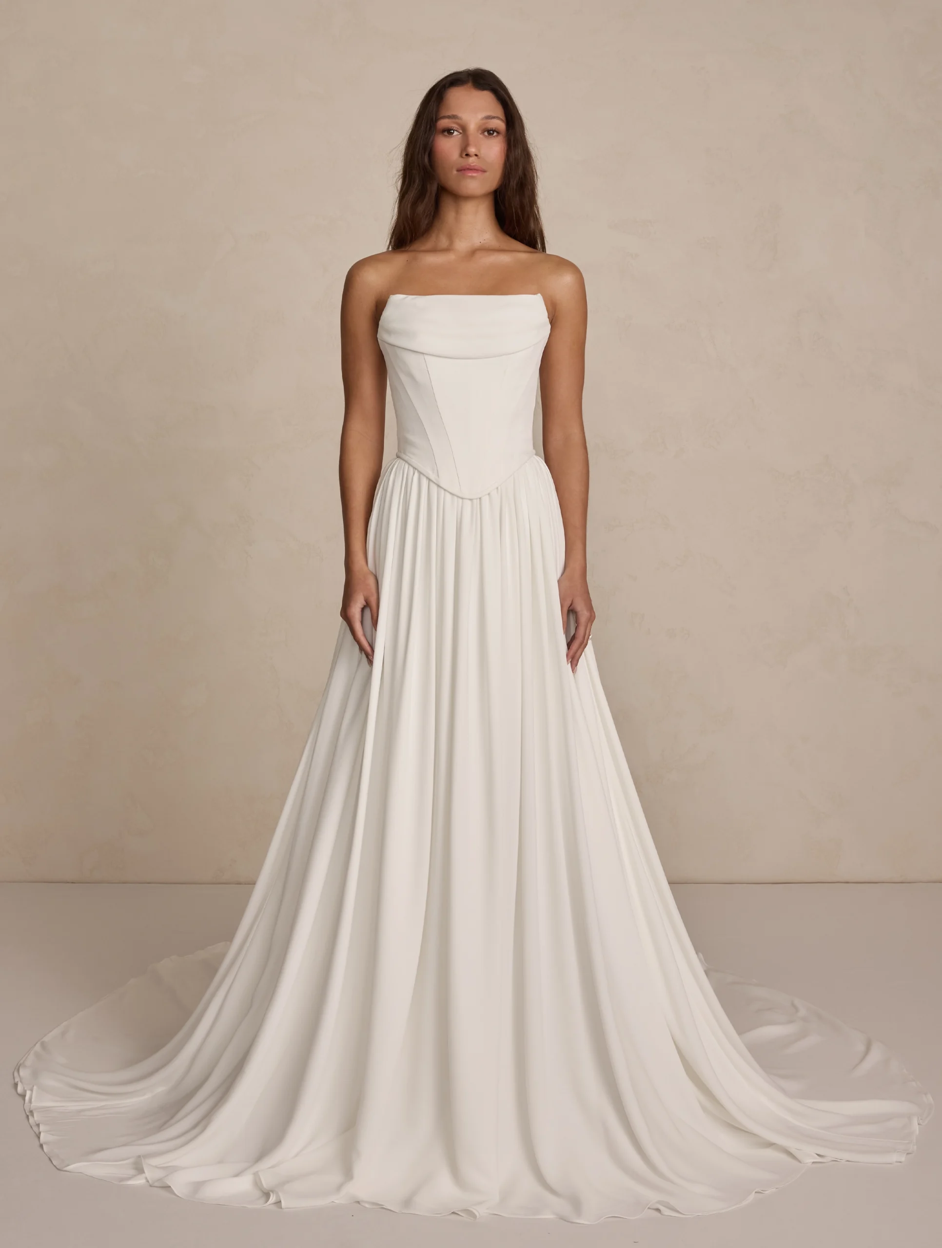 Tate wedding dress by MWL Bride full front view